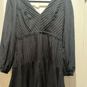 Elegant Black Flared Dress